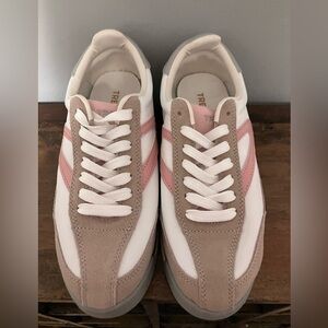 Tretorn Womens Sneakers Rawlins Pink Suede Lace-Up Casual Tennis Shoes